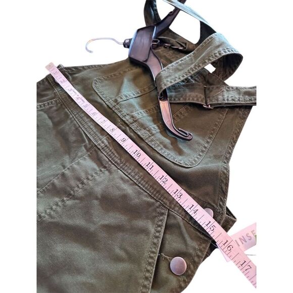 Tinseltown Women's Green Denim Overalls Size XS Adjustable Straps - Picture 10 of 13